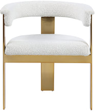 Load image into Gallery viewer, Romeo - Boucle Dining Chair With Gold Base (Set of 2)