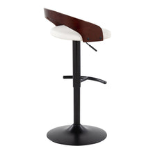 Load image into Gallery viewer, Grotto - Contemporary Adjustable Barstool With Swivel With Rounded T Footrest (Set of 2)