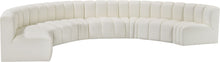 Load image into Gallery viewer, Arc - Faux Leather 8 Piece U-Shaped Modular Sofa