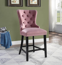 Load image into Gallery viewer, D2081 - Velvet Counter Chair (Set of 2)