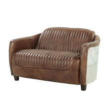 Load image into Gallery viewer, Brancaster - Grain Leather Loveseat - Brown