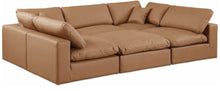 Load image into Gallery viewer, Comfy - 6 Piece Faux Leather Sectional