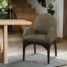 Load image into Gallery viewer, Waldorf - Boucle Dining Arm Chair With Black Legs