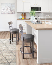 Load image into Gallery viewer, Caitbrook - UPH Swivel Barstool - Gray