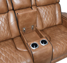 Load image into Gallery viewer, U72 - Power Reclining Loveseat - Brown