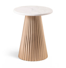 Load image into Gallery viewer, Cindra - Genuine Marble Top And Iron Base Table