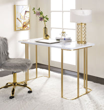 Load image into Gallery viewer, Estie - Writing Desk - White / Gold