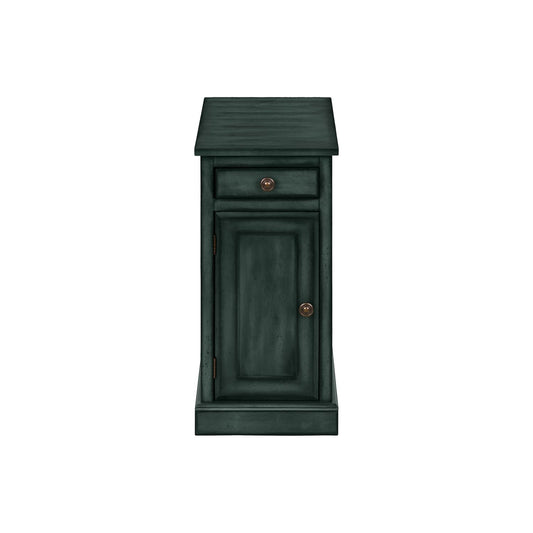 Accent Table With Storage Drawer For Living Room - Blue