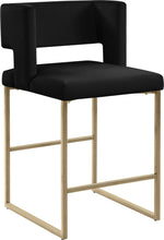 Load image into Gallery viewer, Caleb - Counter Stool with Gold Legs (Set of 2)