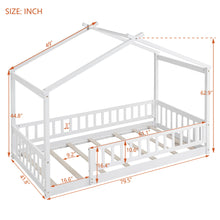 Load image into Gallery viewer, Bed House Bed Frame With Fence