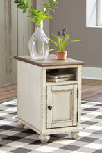 Load image into Gallery viewer, Realyn - Chair Side End Table - AC / USB - White / Brown