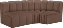 Load image into Gallery viewer, Arc - Faux Leather 3 Piece Sofa