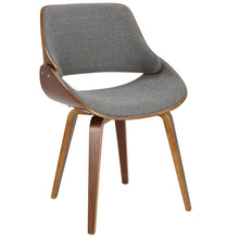 Load image into Gallery viewer, Fabrizzi - Mid-Century Modern Dining / Chair (Set of 2) - Walnut / Gray