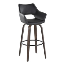 Load image into Gallery viewer, Mustang - Contemporary Fixed Height Barstool With Swivel With Round Footrest (Set of 2)