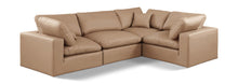 Load image into Gallery viewer, Comfy - 4 Piece Faux Leather Modular Sectional - Tan