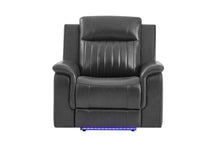 Load image into Gallery viewer, U8879 - Power Recliner With LED - Charcoal