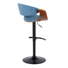 Load image into Gallery viewer, Curvo - Mid Century Modern Adjustable Barstool With Swivel & Rounded T Footrest (Set of 2)