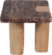 Load image into Gallery viewer, Ravenna - Marble/Stone End Table - Burgundy