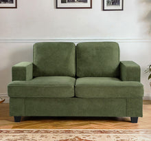 Load image into Gallery viewer, Modern Loveseat, Comfortable 2 Seater Couch With Deep Seating, Loose Back Cushions, Wide Arms