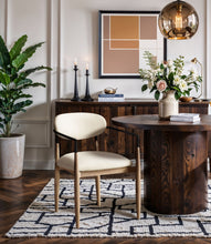 Load image into Gallery viewer, Riccio - Faux Leather Dining Arm Chair (Set of 2) - Natural Frame
