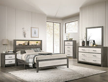 Load image into Gallery viewer, Crown Mark Furniture Rhett 2 Drawer Nightstand in Gray
