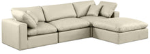 Load image into Gallery viewer, Comfy - 4 Piece Faux Leather Modular Sectional With Chaise