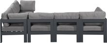 Load image into Gallery viewer, Nizuc - Outdoor Patio 6 Piece Modular Sectional With Gray Frame