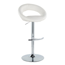 Load image into Gallery viewer, Posh - Contemporary Adjustable Barstool With Swivel With Rounded T Footrest (Set of 2)