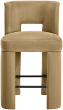 Load image into Gallery viewer, Zuno - Velvet Performance Fabric Upholstered Counter Stool (Set of 2)