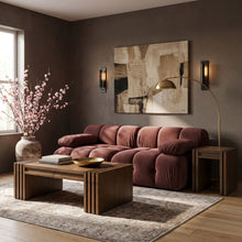 Load image into Gallery viewer, Orin - Velvet Performance Fabric Upholstered 2 Piece Modular Sofa