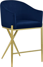 Load image into Gallery viewer, Xavier - Counter Stool with Gold Legs
