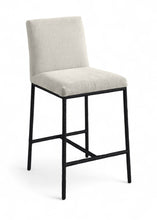 Load image into Gallery viewer, Reeves - Chenille Fabric Upholstered Counter Stool (Set of 2) - Black Base