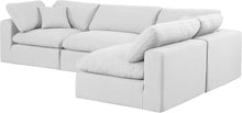 Load image into Gallery viewer, Comfy - 4 Piece Linen Fabric Modular Armless Sectional