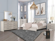 Load image into Gallery viewer, Jaylen Queen Upholstered Panel Bed in Gray