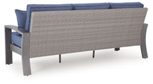 Load image into Gallery viewer, Half Moon Beach - Sofa With Cushion - Blue / Gray