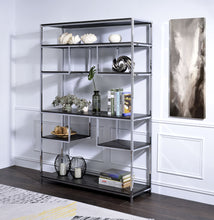 Load image into Gallery viewer, Vonara - Bookshelf - Chrome / Gray / Oak