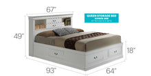 Load image into Gallery viewer, Traditional Style Bookcase Storage Bed