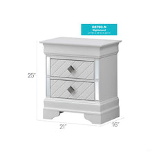 Load image into Gallery viewer, Accent Nightstand - Silver Champagne