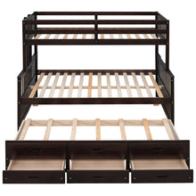 Load image into Gallery viewer, Bunk Bed With Twin Size Trundle And Drawers