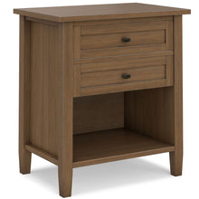 Load image into Gallery viewer, Warm Shaker - Bedside Table With 2 Drawers - Brown