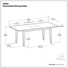 Load image into Gallery viewer, Colby - Dining Table, Contemporary
