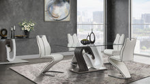 Load image into Gallery viewer, D4127 - Dining Table - Dark Gray / Silver