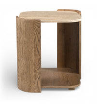 Load image into Gallery viewer, Calabria - Marble And Oak Wood Table