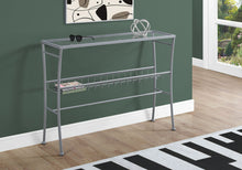 Load image into Gallery viewer, Accent Console Table For Entryway, Contemporary & Modern - Silver