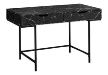 Load image into Gallery viewer, Computer Desk For Home Office, Storage Drawers, Marble Look Contemporary & Modern