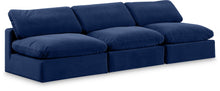 Load image into Gallery viewer, Comfy - Velvet Modular Armless Sofa 3 Seats