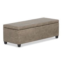 Load image into Gallery viewer, Avalon - Contemporary Storage Ottoman Bench