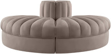 Load image into Gallery viewer, Rummi - Velvet Performance Fabric Upholstered 2 Piece Rounded Modular Loveseat