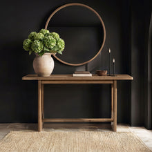 Load image into Gallery viewer, Turnkey - Trestle Console Table - Antique Brown