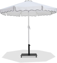 Load image into Gallery viewer, Amalfi - Aluminum Patio Umbrella - Black Base / White Pole